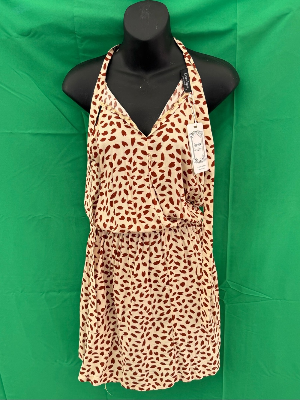 Coeur de Vague Leopard Halter Mini — NWT, S